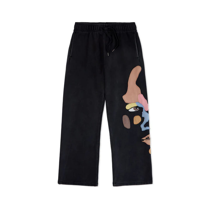 KidSuper Studios Side Eye Face Sweats - Black