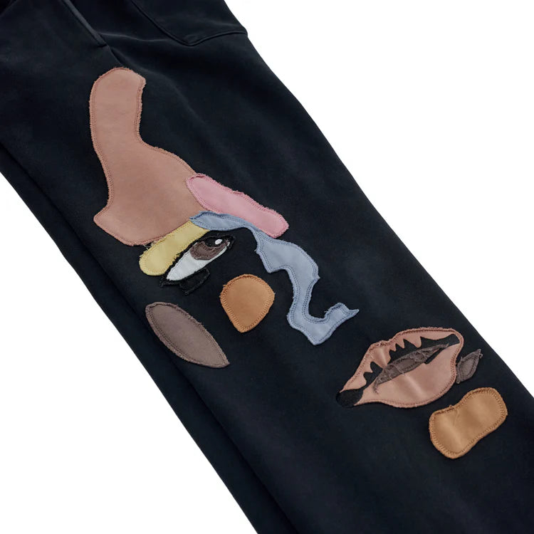 KidSuper Studios Side Eye Face Sweats - Black