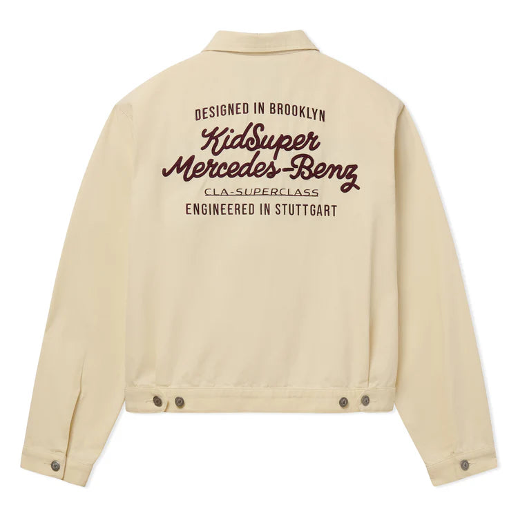 KidSuper x Mercedes Benz Work Jacket - Cream