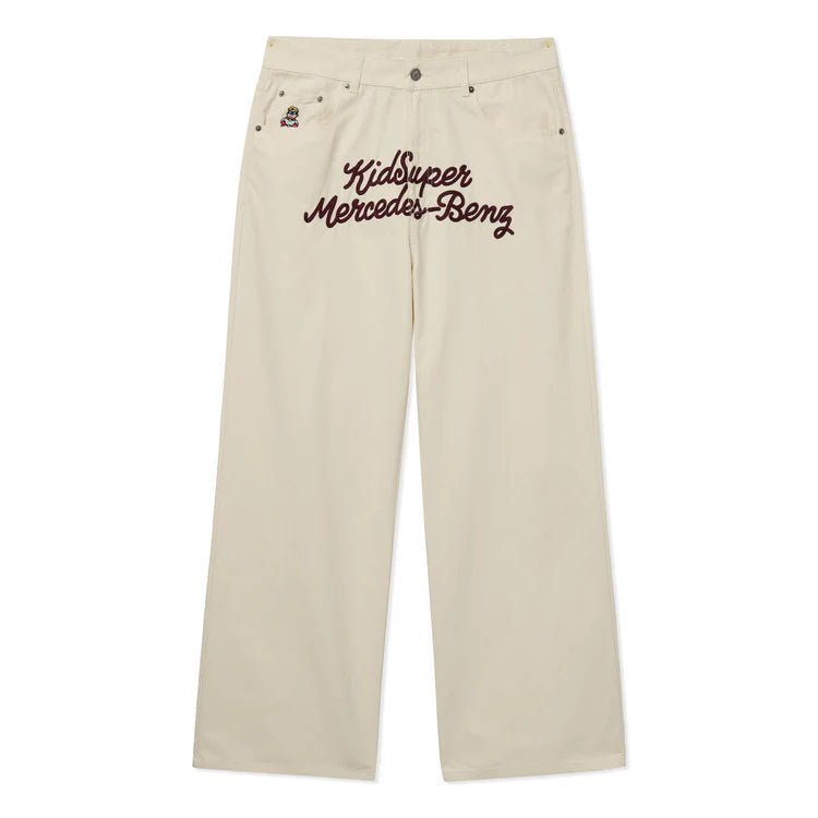 KidSuper x Mercedes Benz Work Pants - Cream
