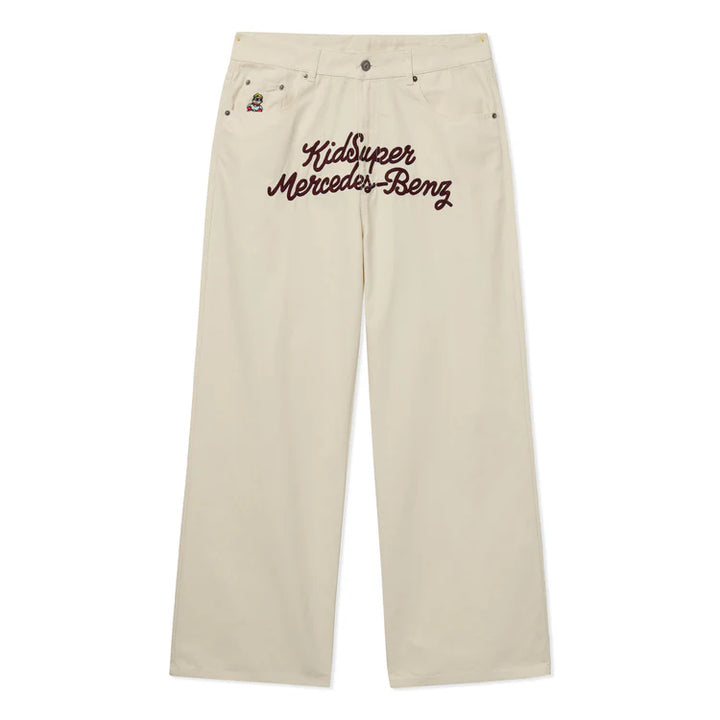 KidSuper x Mercedes Benz Work Pants - Cream