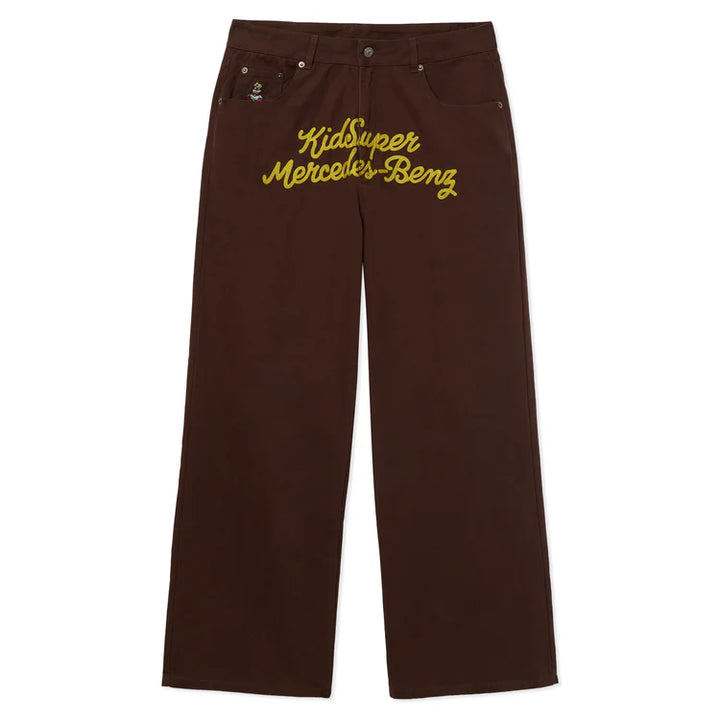 KidSuper x Mercedes Benz Work Pants - Brown
