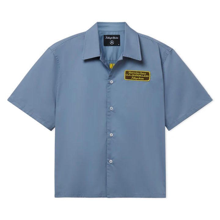KidSuper x Mercedes Benz Cropped Work Shirt - Blue