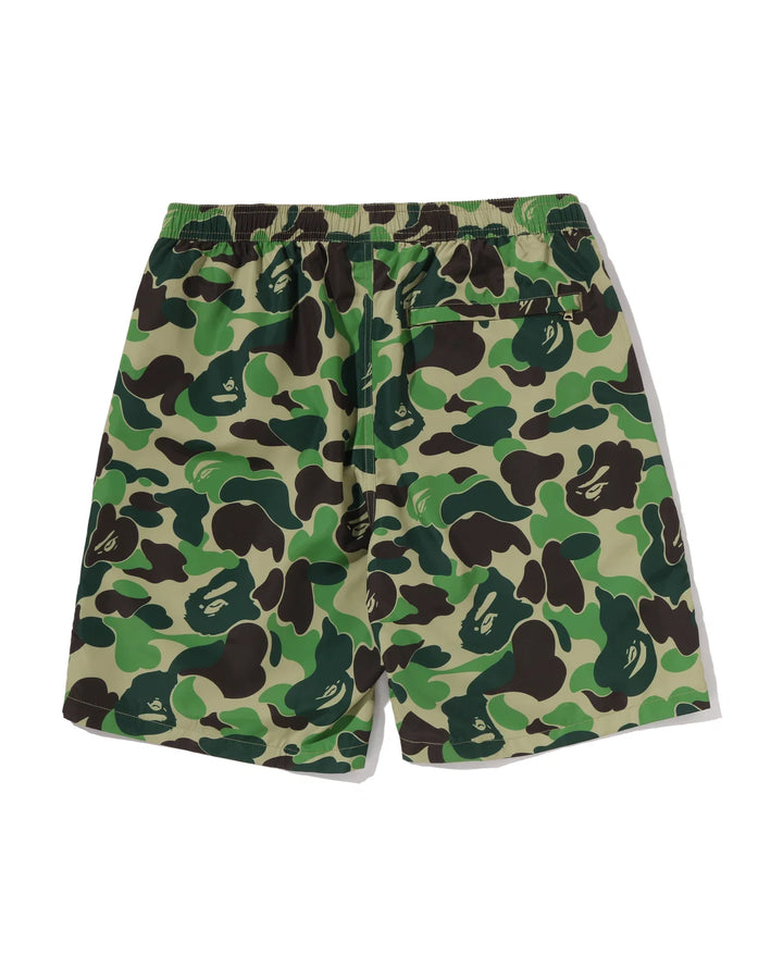 BAPE ABC CAMO APE HEAD ONE POINT BEACH SHORTS M GREEN