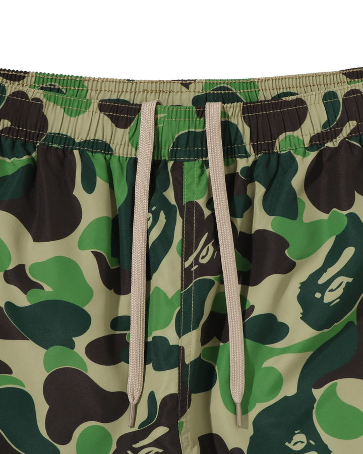 BAPE ABC CAMO APE HEAD ONE POINT BEACH SHORTS M GREEN