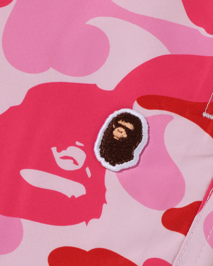 BAPE ABC CAMO APE HEAD ONE POINT BEACH SHORTS M PINK