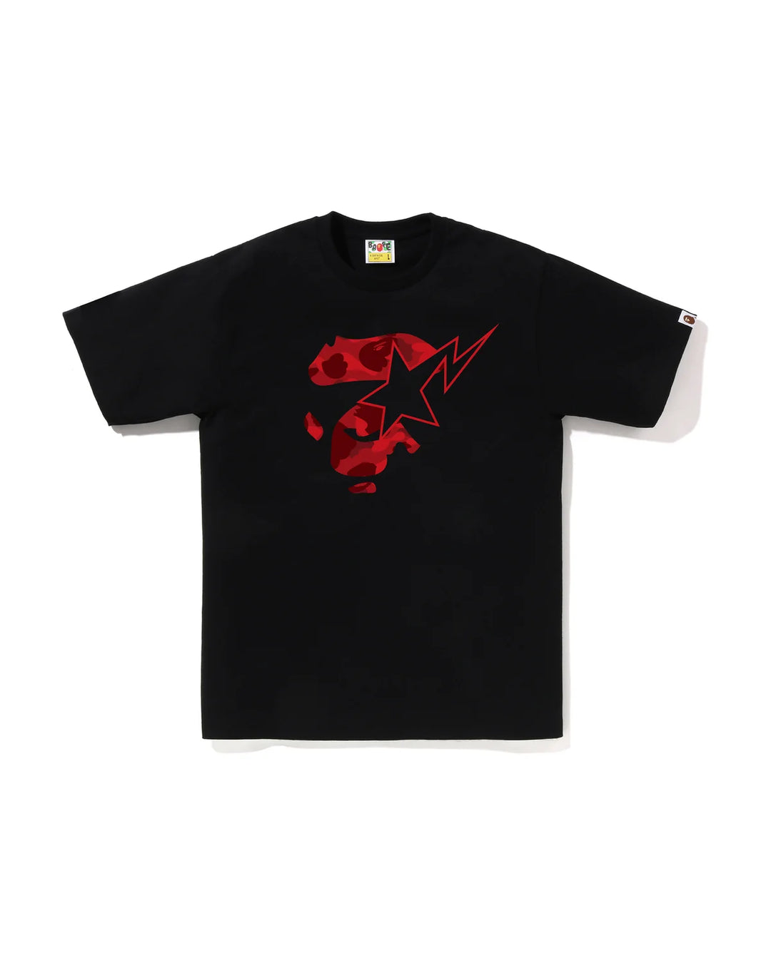 BAPE COLOR CAMO APE FACE TEE M BLACK