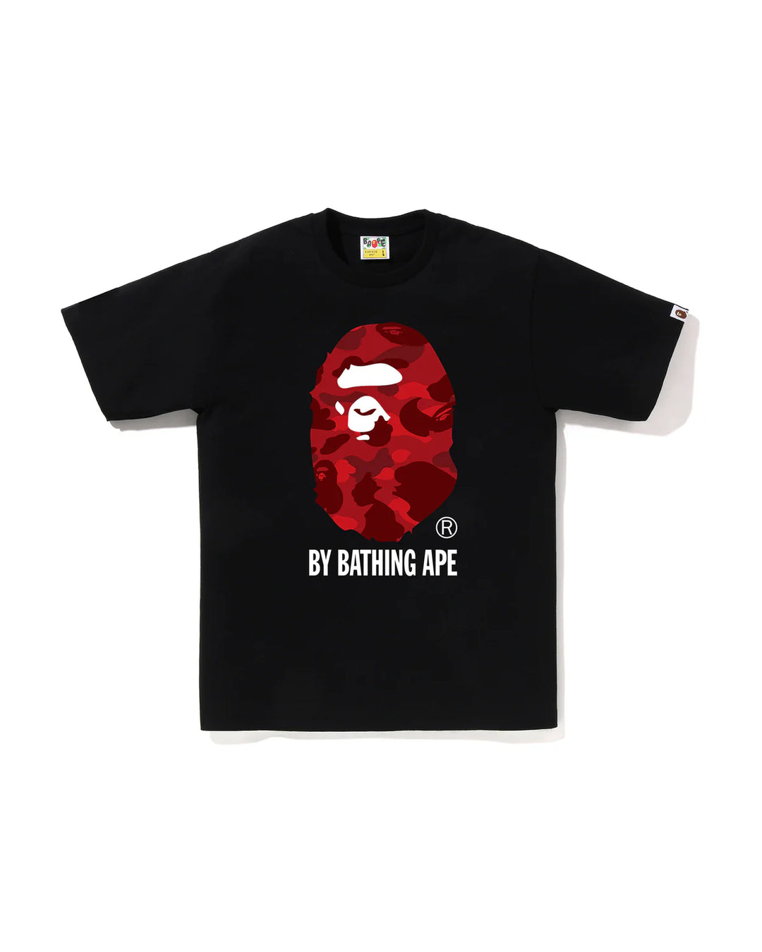 BAPE COLOR CAMO BY BATHING APE TEE M BLACK X RED
