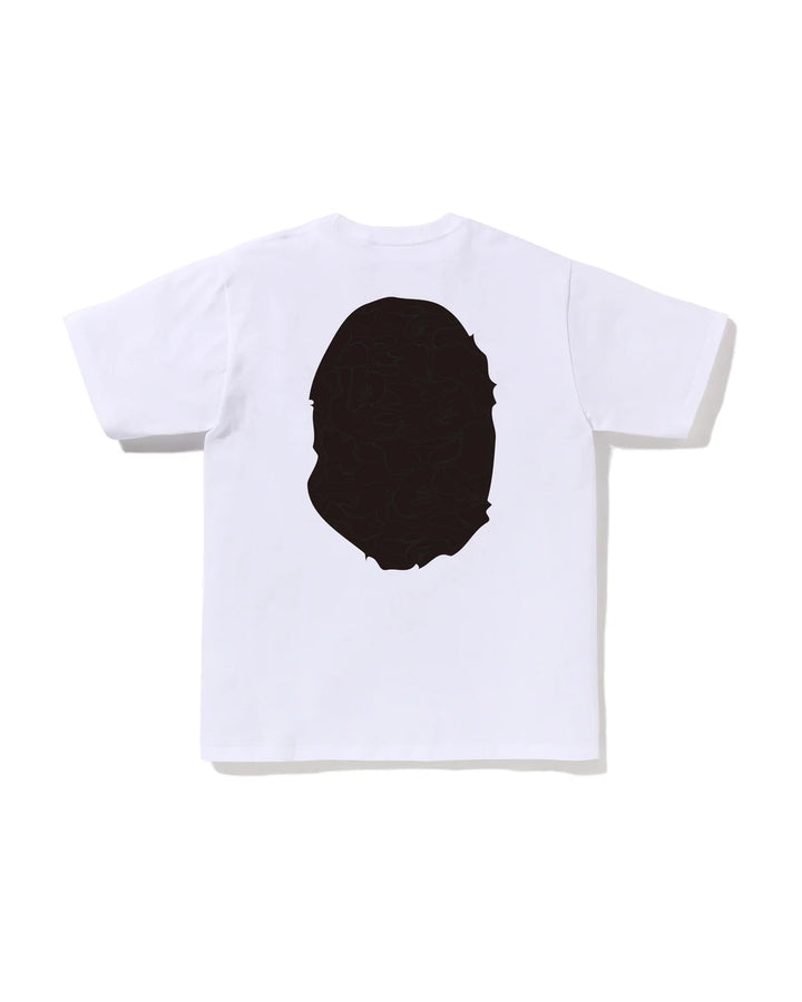 BAPE LINE CAMO BIG APE HEAD TEE M WHITE