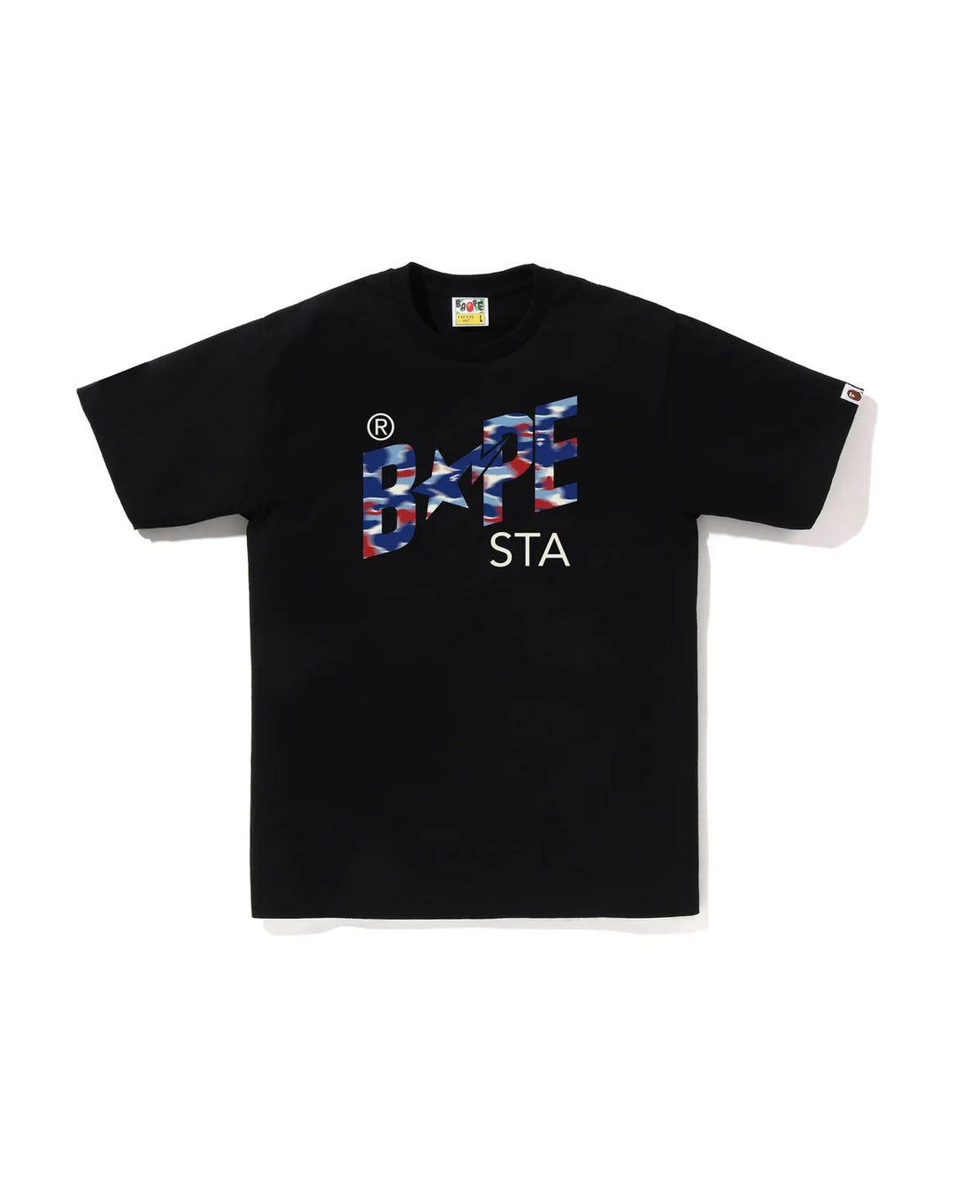 BAPE SCREEN CAMO BAPE STA TEE M BLACK