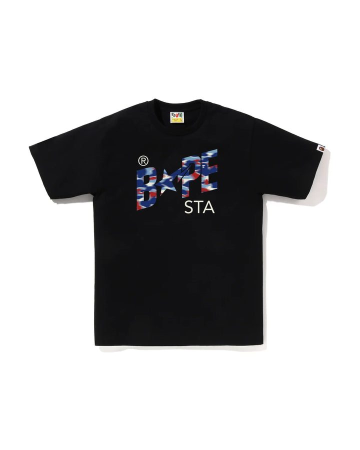 BAPE SCREEN CAMO BAPE STA TEE M BLACK