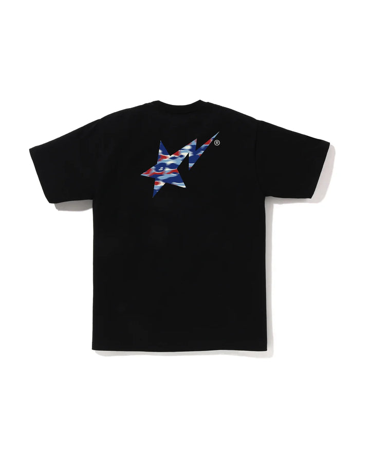 BAPE SCREEN CAMO BAPE STA TEE M BLACK