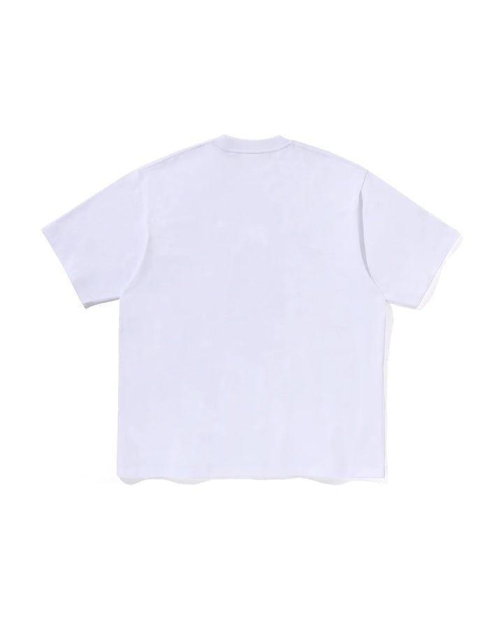 BAPE SPRAY APE HEAD RELAXED FIT TEE M WHITE