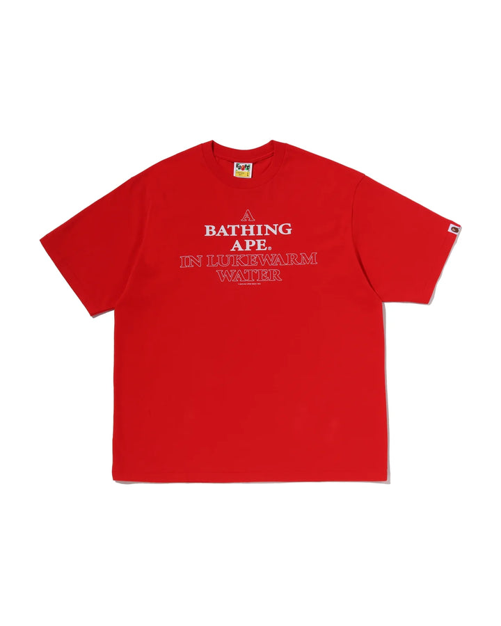 BAPE APE HEAD A BATHING APE RELAXED FIT TEE M RED