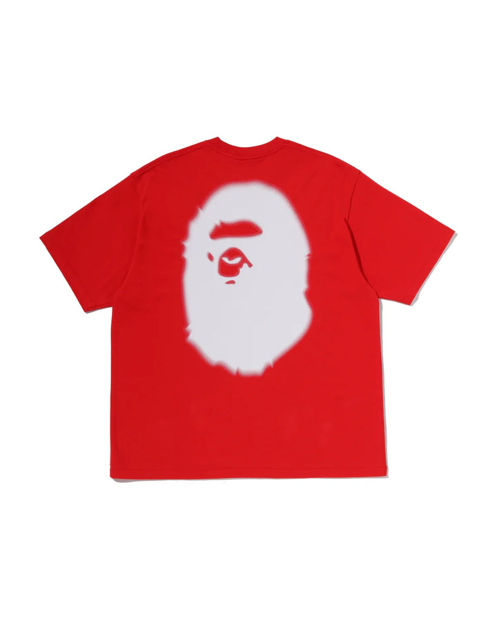 BAPE APE HEAD A BATHING APE RELAXED FIT TEE M RED