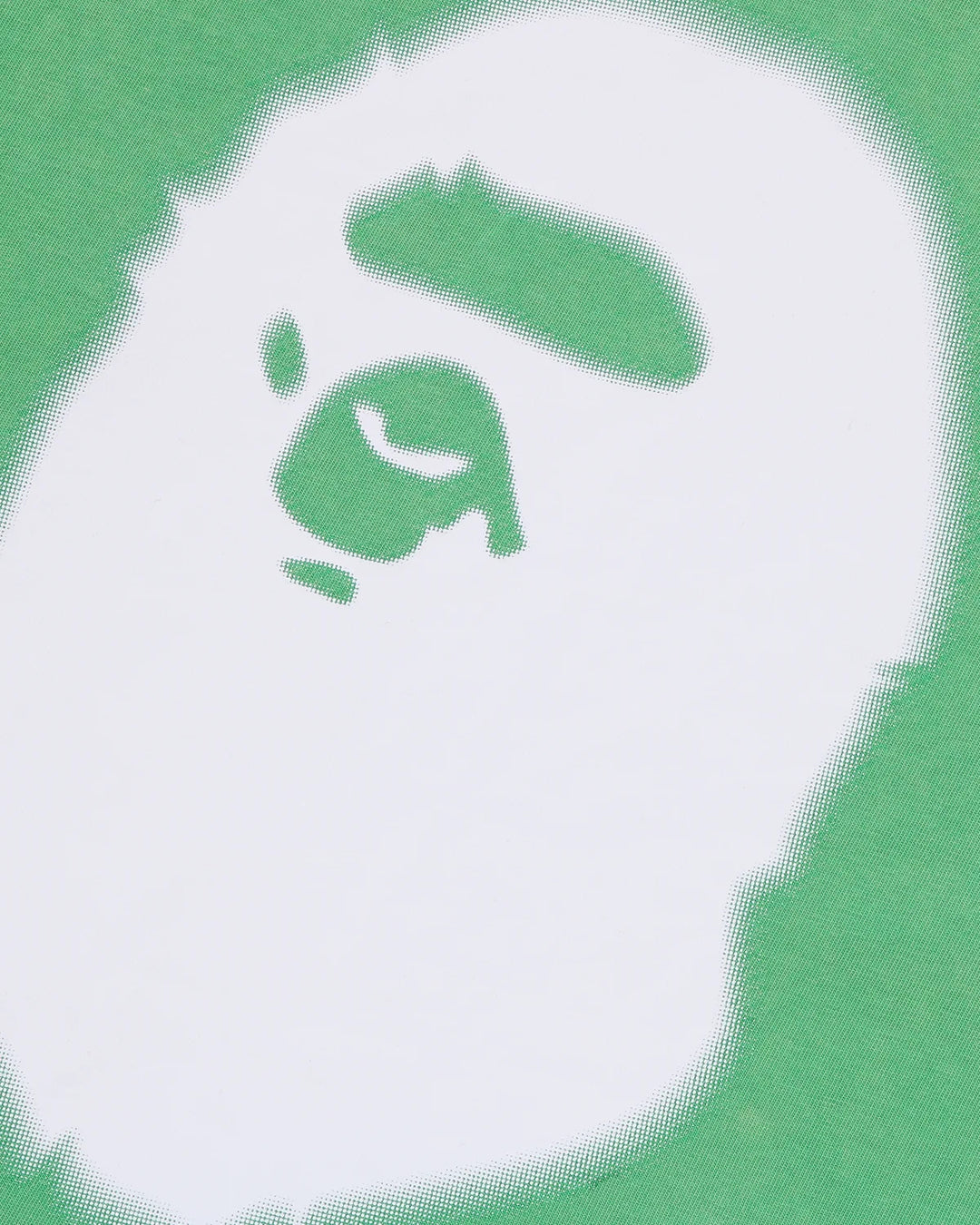 BAPE HEAVY WASH APE HEAD CROPPED FIT TANK TOP M GREEN