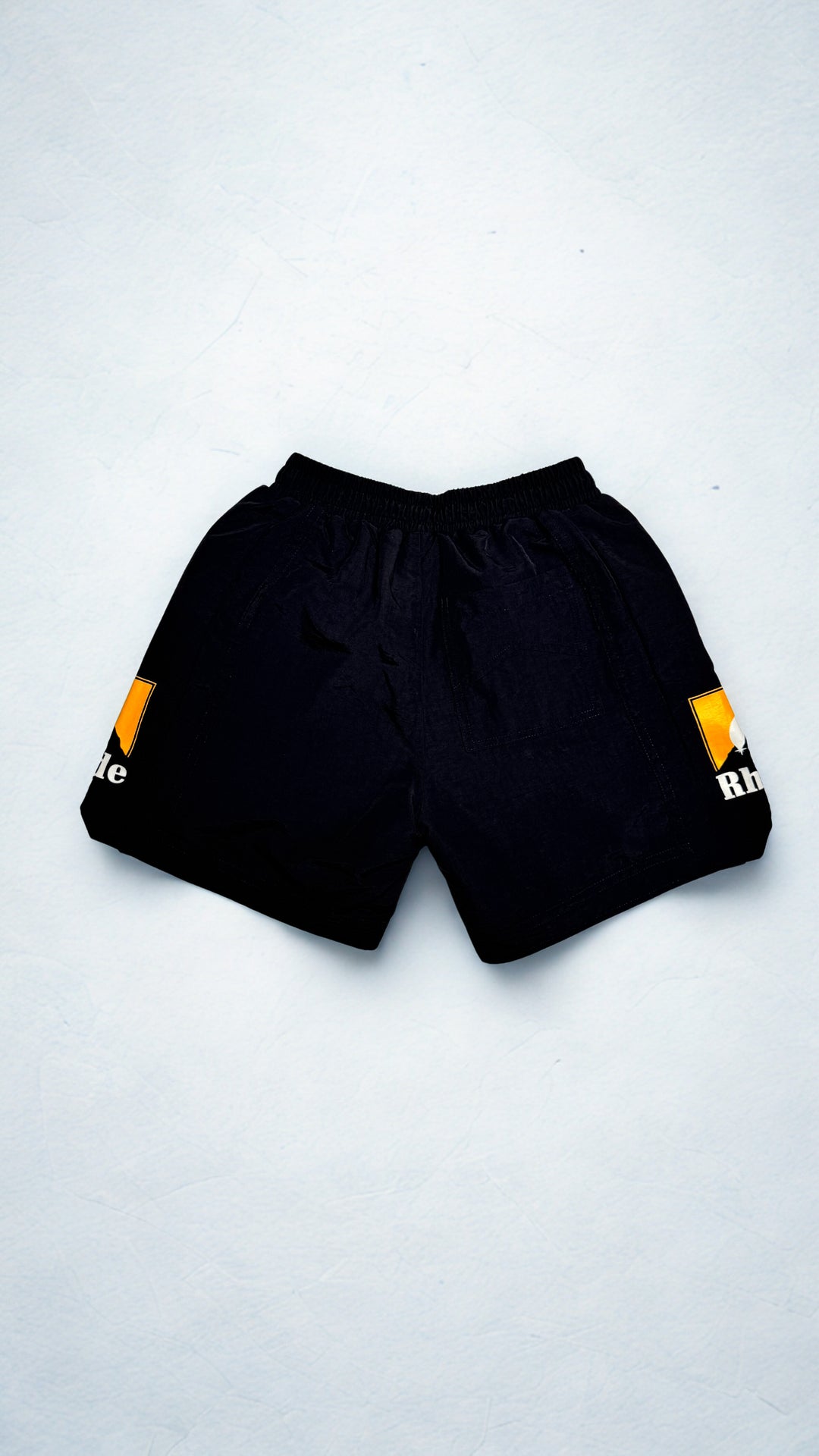 Rhude Moonlight Logo Short - Black/Yellow/White