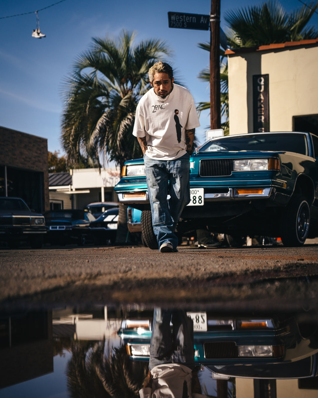 Saint Micheal 2PAC Tee - White