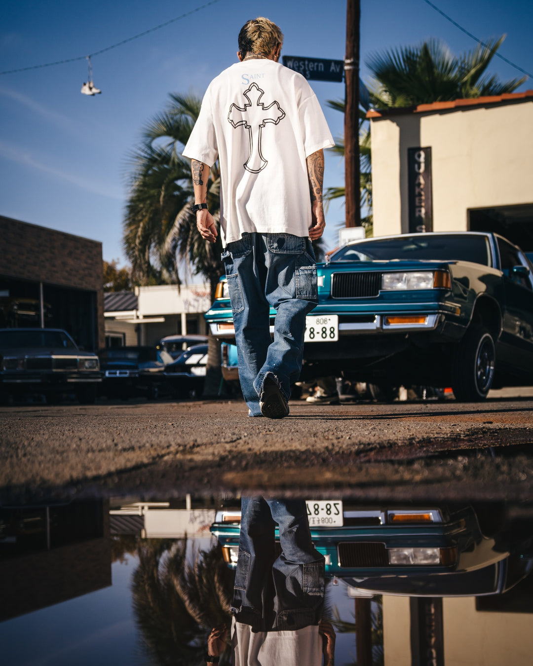 Saint Micheal 2PAC Tee - White