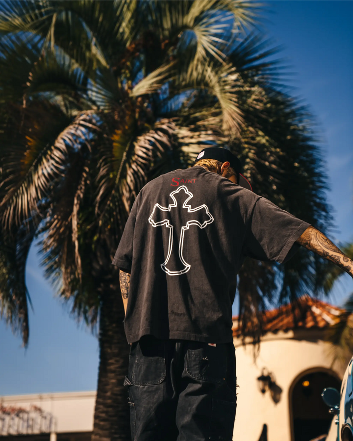 Saint Micheal 2PAC Tee - Black