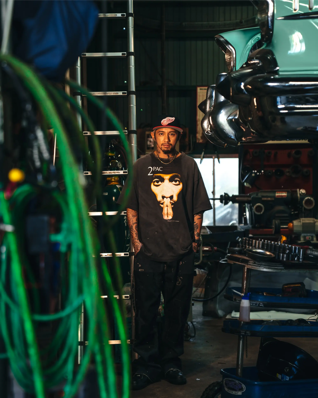 Saint Micheal 2PAC Tee - Black