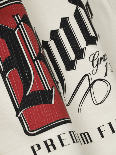 Rhude Fumar 91 Tee - Vintage White / Black / Red 3160