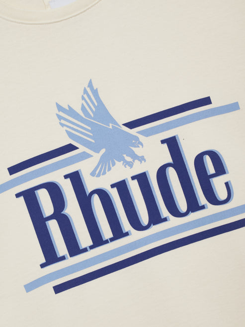 Rhude Rossa Tee - Vintage White / Blue 6184