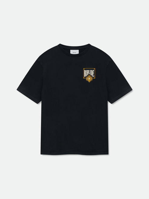Rhude Playing Card Tee - Vintage Black / Yellow 6185