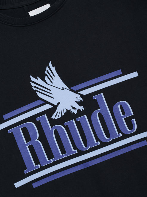Rhude Rossa Tee - Vintage Black / Blue 6183