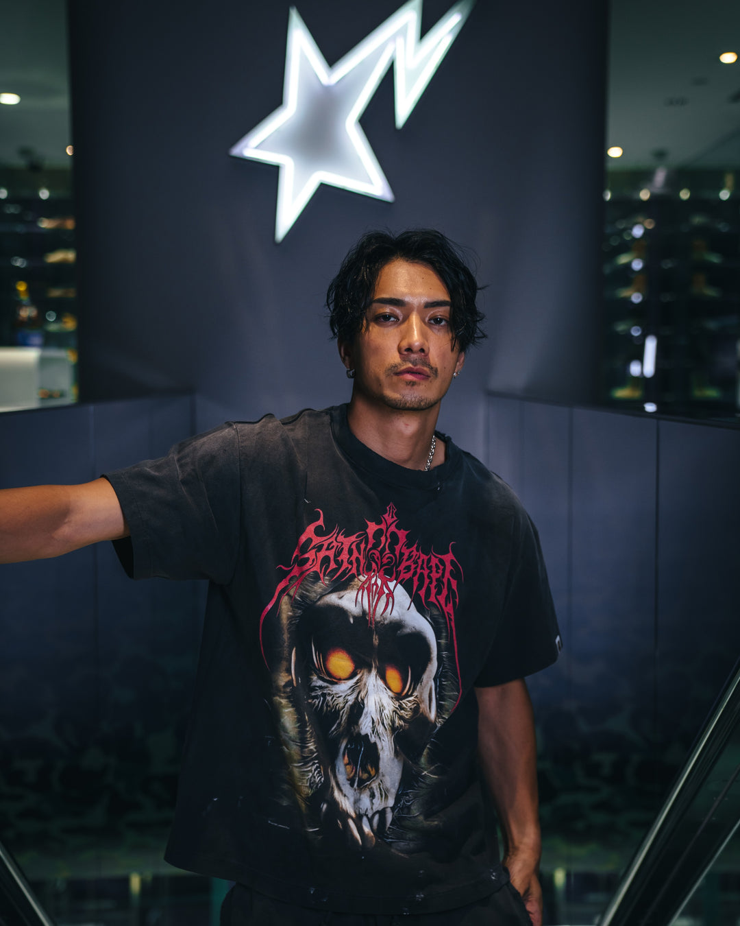 Saint Micheal  X Bape Saint Bape SS Tee - Black