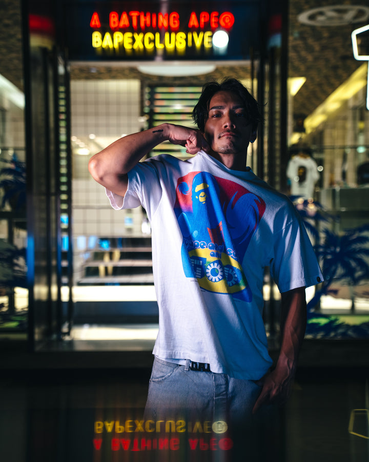 Saint Micheal  X Bape God SS Tee - White