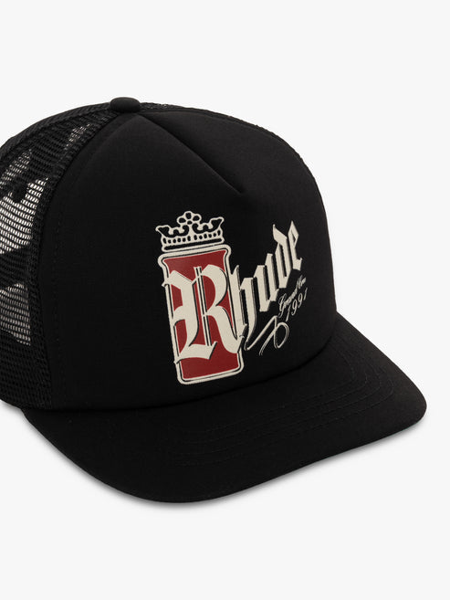 Rhude Fumar 91 Trucker Hat - Black / White / Red 3172