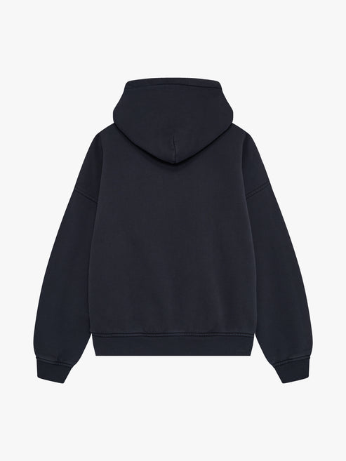 Rhude Eagle Pass Zip-up Hoodie - Vintage Black/ White 3167