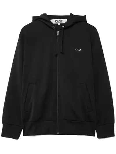 COMME DES GARCONS PLAY Black Emblem Hoodie - Black - AX-T254-051-1