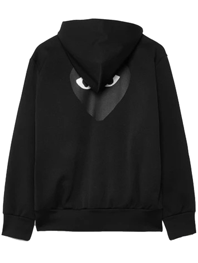 COMME DES GARCONS PLAY Black Emblem Hoodie - Black - AX-T254-051-1