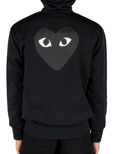 COMME DES GARCONS PLAY Black Emblem Hoodie - Black - AX-T254-051-1