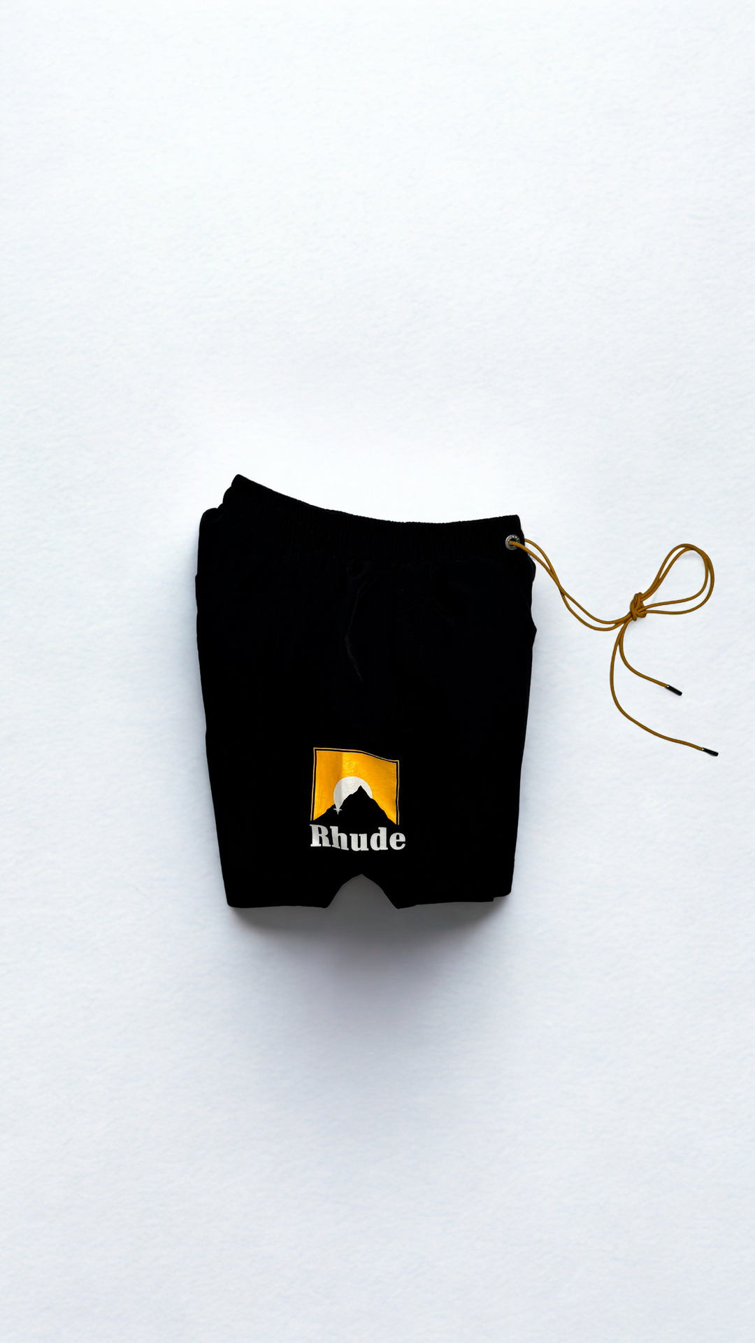 Rhude Moonlight Logo Short - Black/Yellow/White