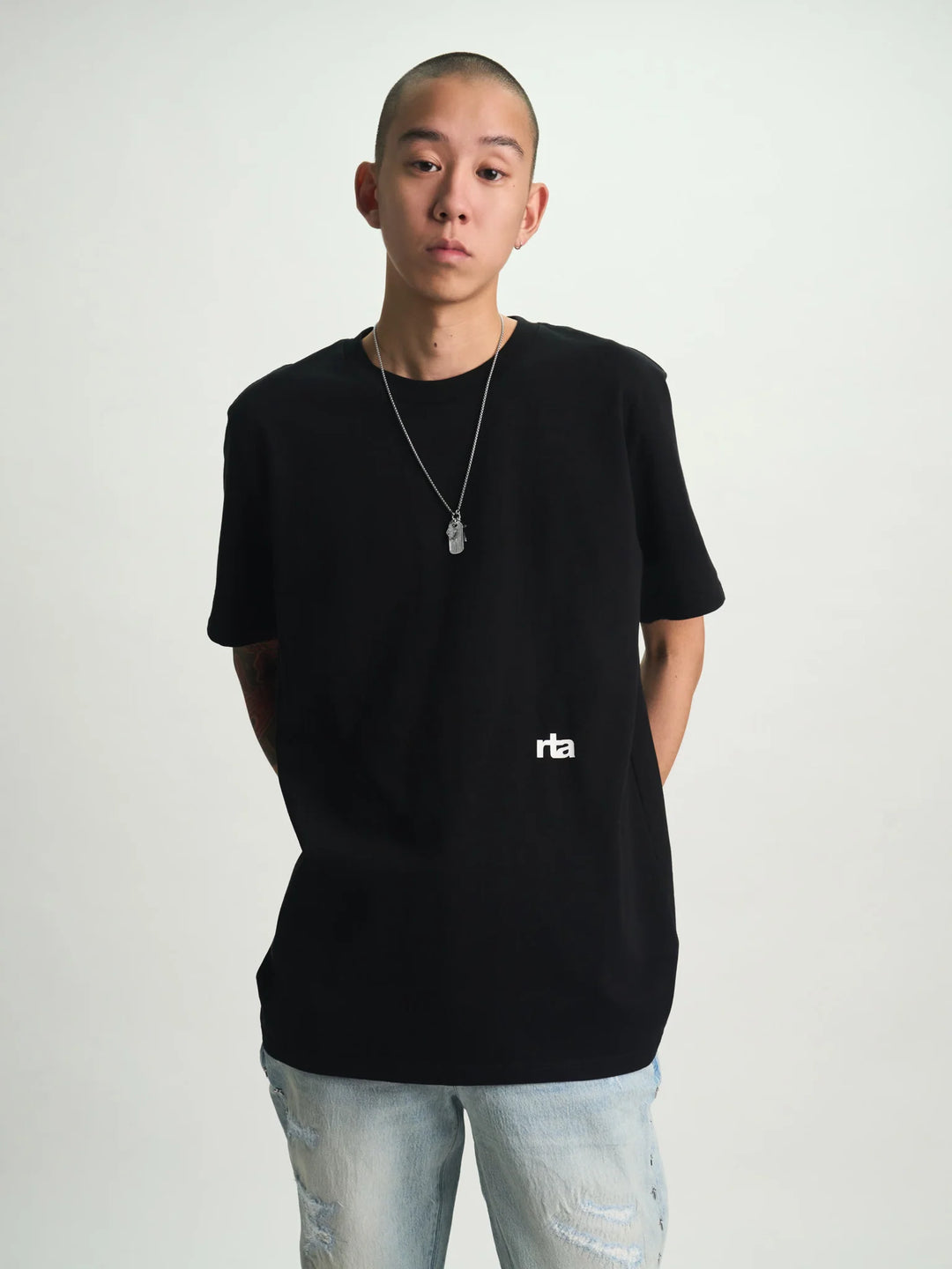 RTA Liam Short Sleeve Tee - Black Razor Type