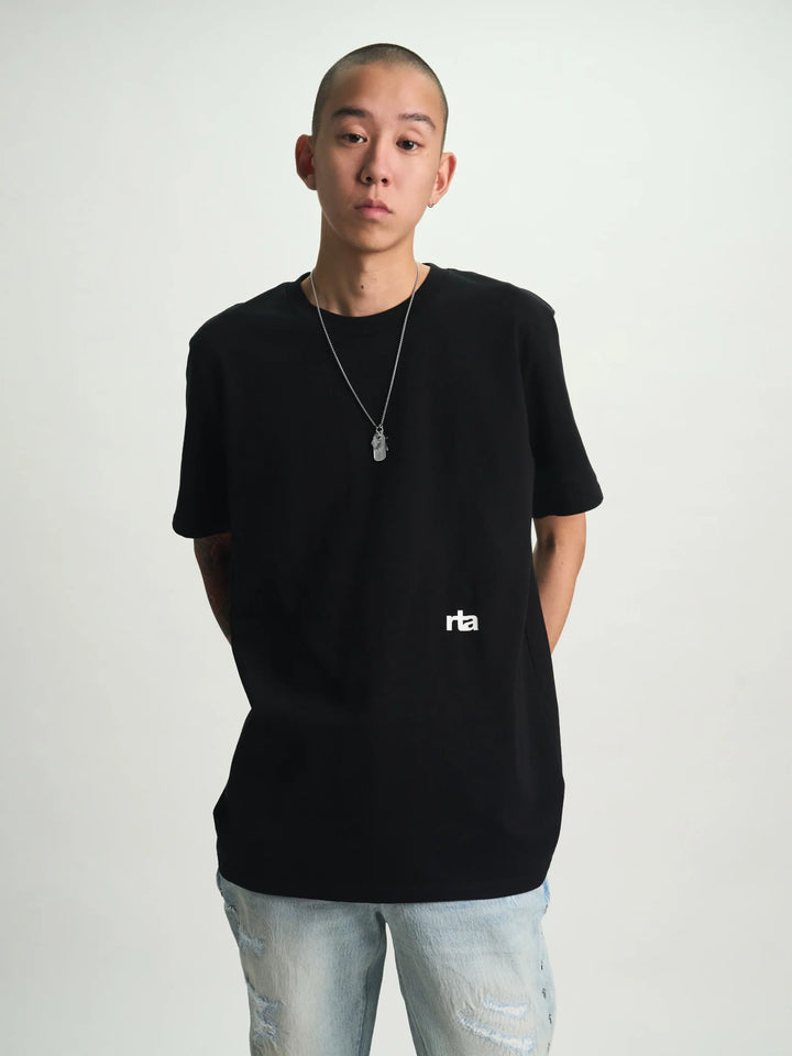 RTA Liam Short Sleeve Tee - Black Razor Type