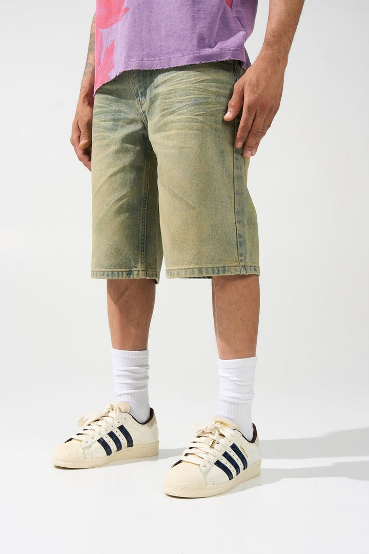Serenede - CITRINE Denim Shorts Yellow