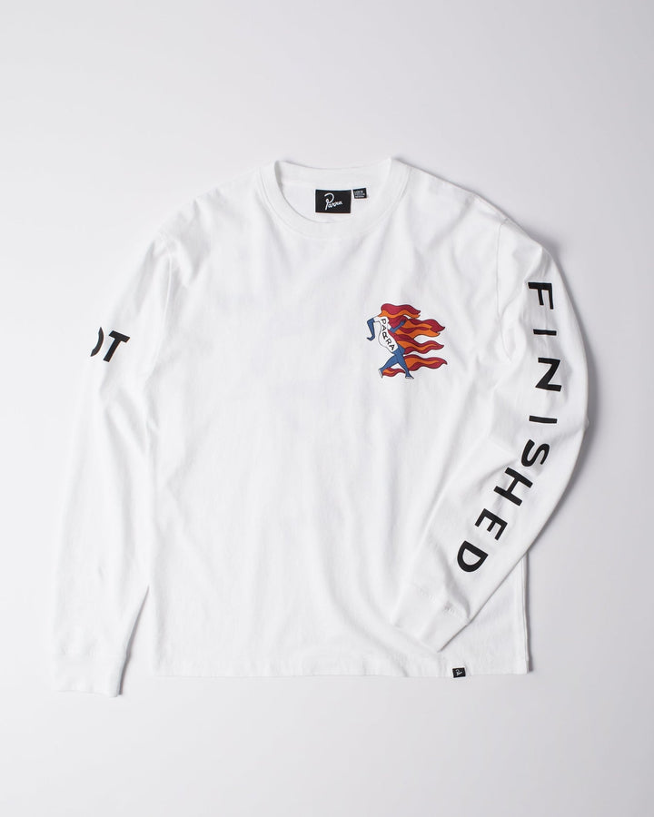 By Parra Not Finished Long Sleeve T-Shirt - White