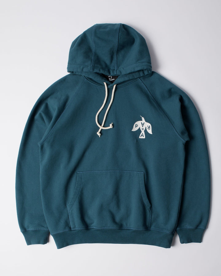 By Parra Crow Logo Hooded Sweatshirt - Teal