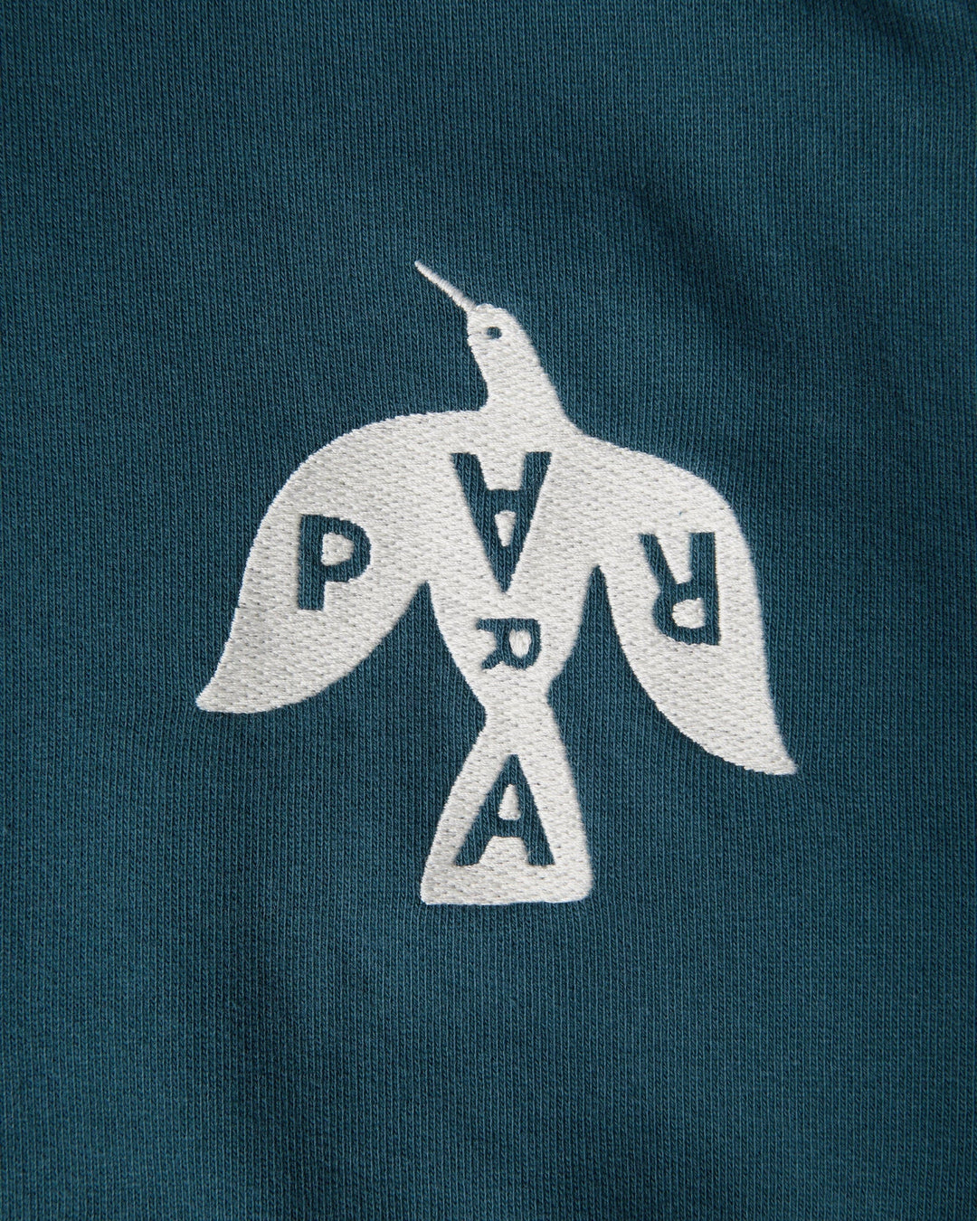 By Parra Crow Logo Hooded Sweatshirt - Teal