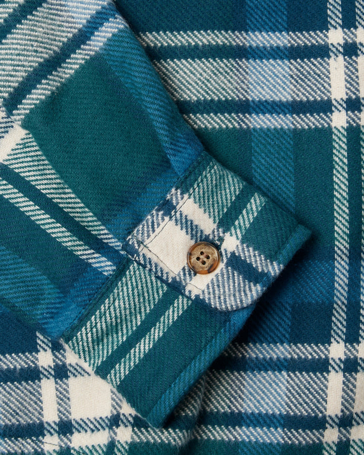 By Parra Crow Flanel Shirt - Pine Green