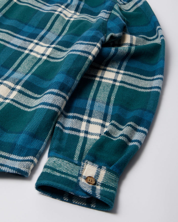 By Parra Crow Flanel Shirt - Pine Green
