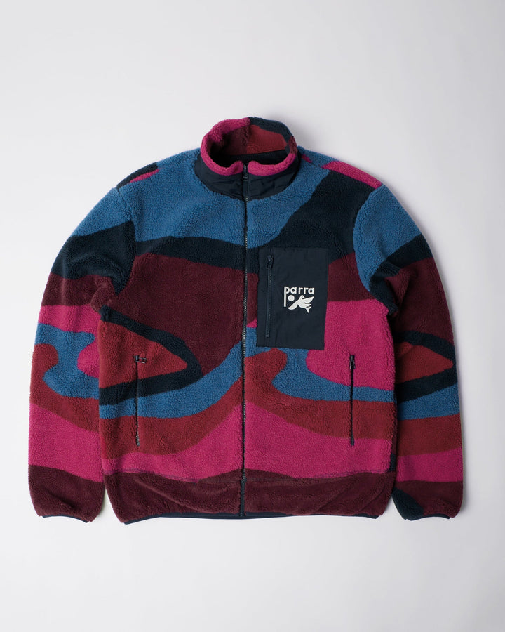 By Parra Full Ftp Booster Polar Fleece Jacket - Red