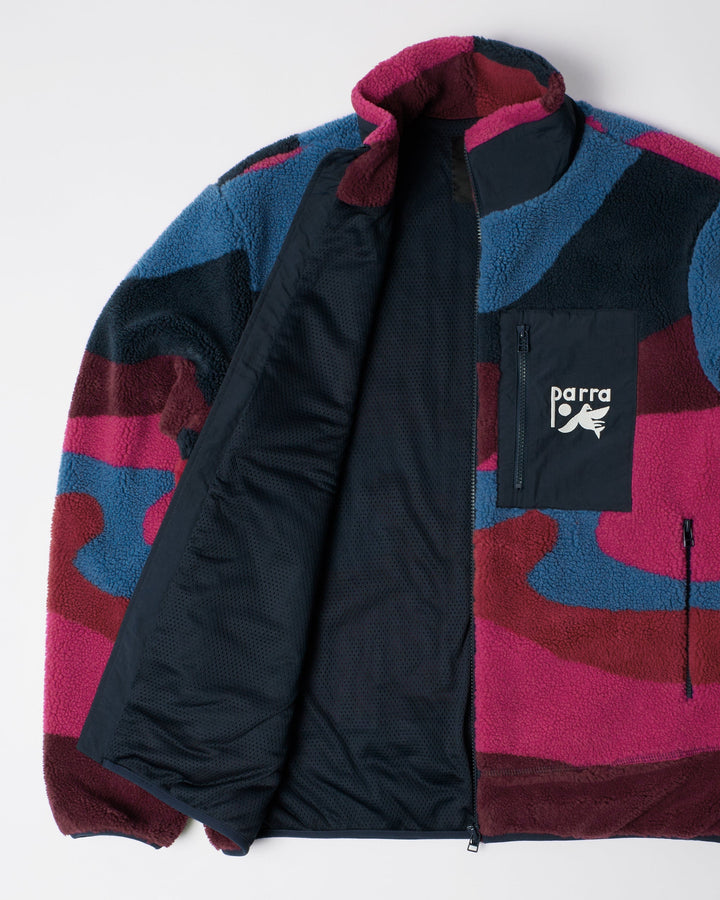 By Parra Full Ftp Booster Polar Fleece Jacket - Red