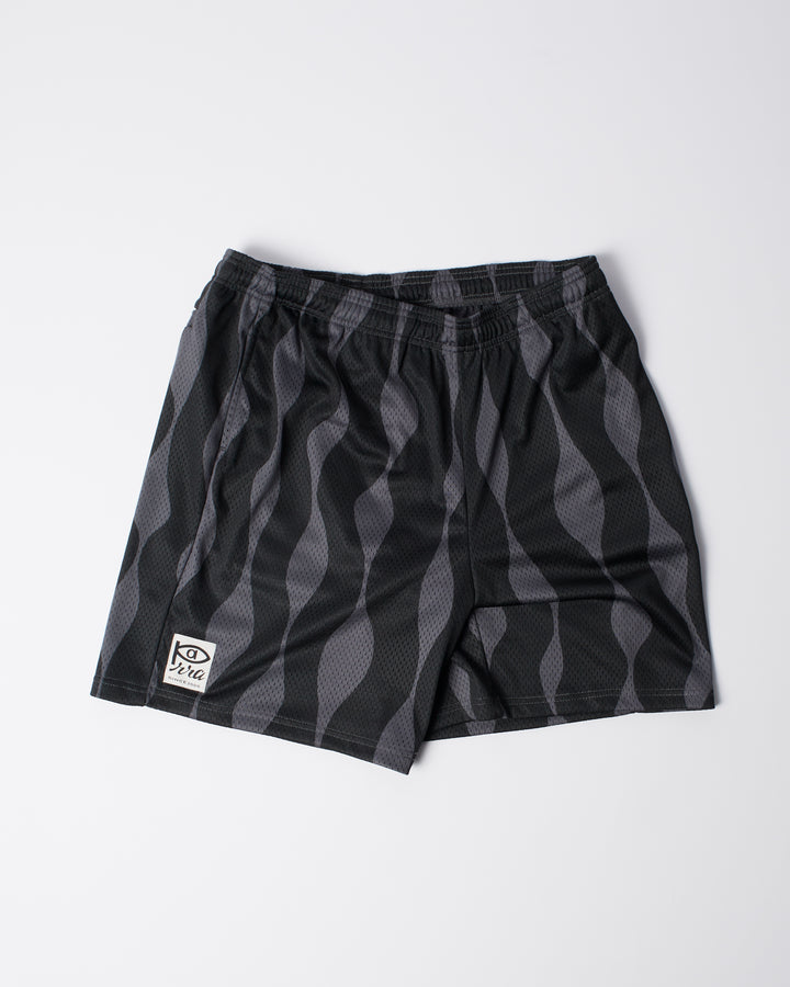 By Parra - Waved Mesh Shorts - Black
