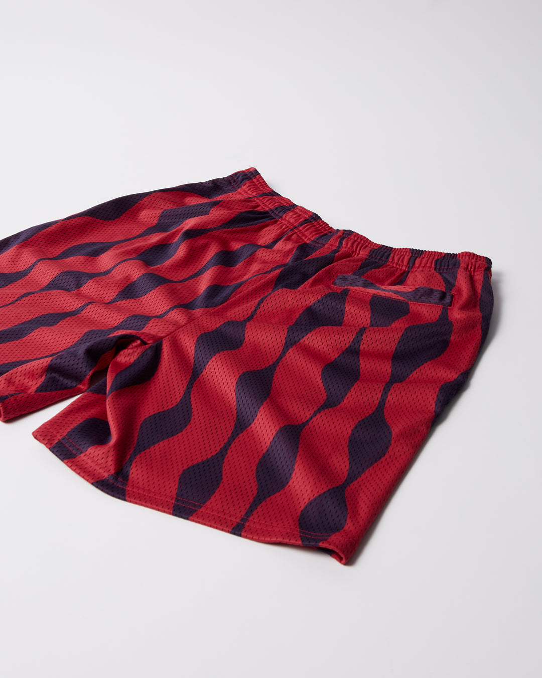 By Parra - Waved Mesh Shorts - Red
