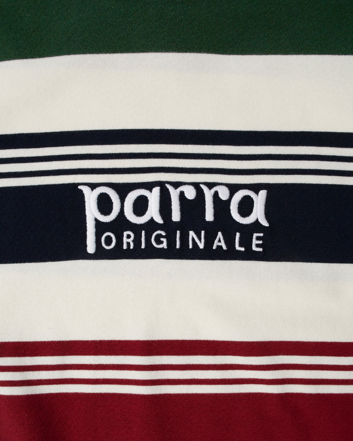 By Parra - Original Stripe Long Sleeve T-shirt - Pine Green